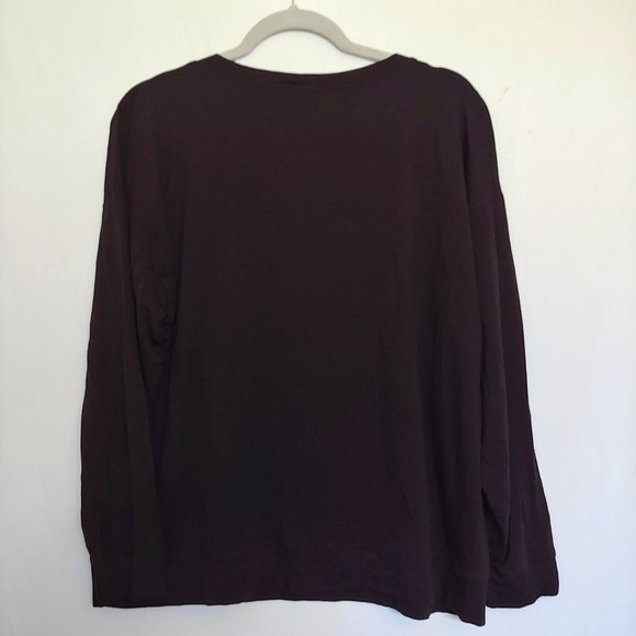 Eileen Fisher womens soft black long sleeve pullover sweater Large - Picture 7 of 12